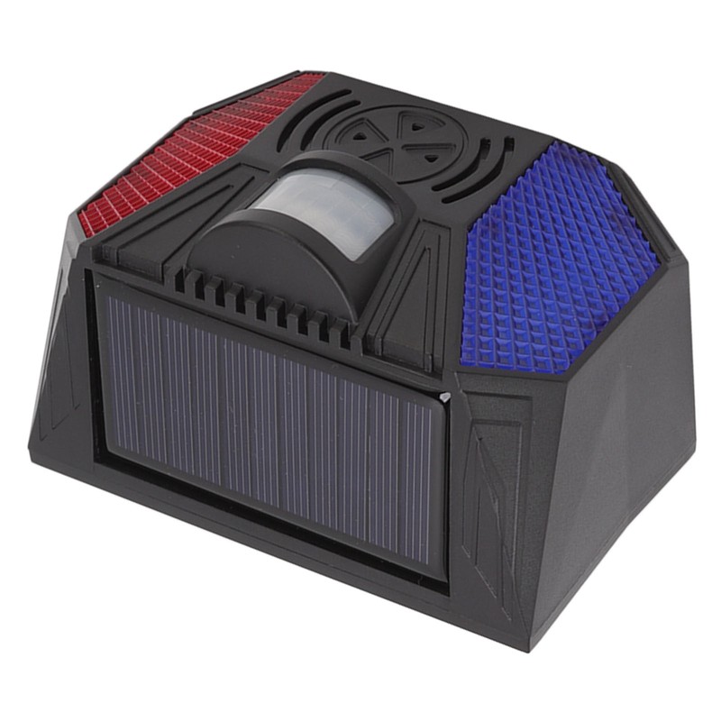 Solar Security Alarm Siren with Remote Control USB Cable Yard