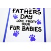 Fathers Day Card From Fur Babies, Dogs, Cats, Rabbit, For