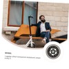 1 Pair 100mm Silent Scooter Wheels Replacement Parts for Luggage,