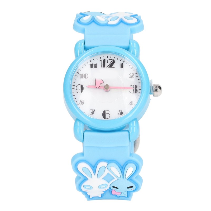 Kids Watch 3D Cartoon Pattern Waterproof Cute Clear Numbers Scale