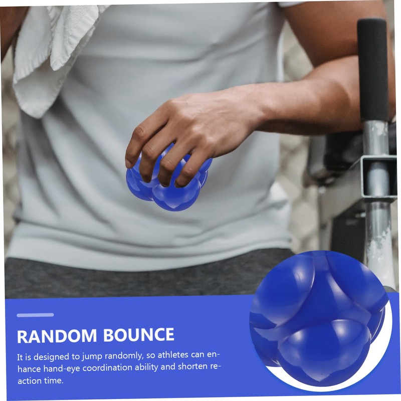 SHOWERORO Workout Ball Large Hexagonal Reaction Ball Agile Training Equipment
