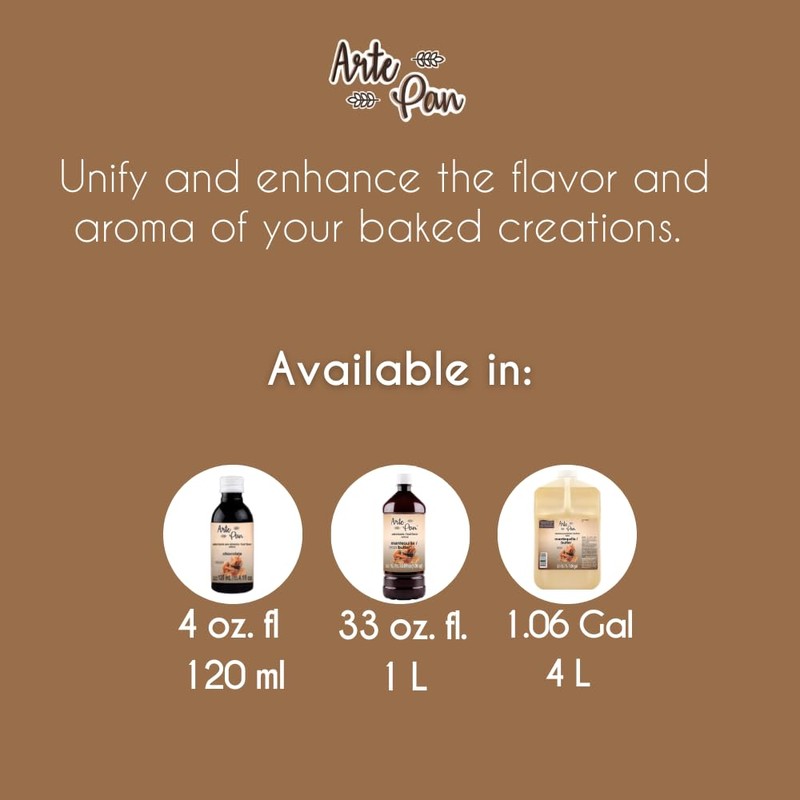 Arte Pan Artificial Food Flavoring Butter-Vanilla Concentrate(1.06 gal)