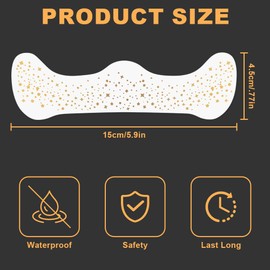 LOPHE Glitzer Gesicht Sommersprossen Tattoo, 12 Stück Glitter Freckles Gesichtstattoo Festival Freckles, Glitzer Sommersprosse Für Party, Festival, Aufführungen(015)