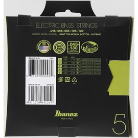 Ibanez IEBS5C 5-String Bass Guitar Strings - Light Top Medium Bottom, Silver