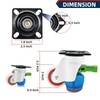 4 Pack Leveling Casters with Ratchet Handle, Adjustable Heavy Duty