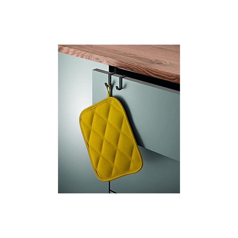 Metaltex TouchTherm Double Hook, Black, 6 x 4 x 4