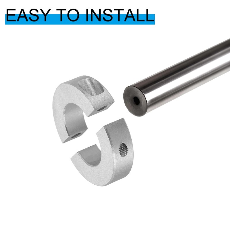 PATIKIL 6mm Bore Double Split Shaft Collar 20mm OD 8mm