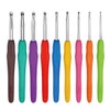 XYTAHDM 9-Piece Crochet Hook Set with Ergonomic Soft Grip, Rubber