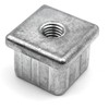 Design61 4 x Threaded Plugs for Square Pipes Made of