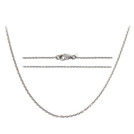 TGNEL 2.3mm Pure Titanium O Link Chain Rolo Cable Necklace for Women Men Sensitive Skin, Hypoallergenic Thin Round Chains for Pendant 24''