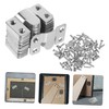 Operitacx Picture Frame Bracket Set Flush Mount Brackets with Interlocking