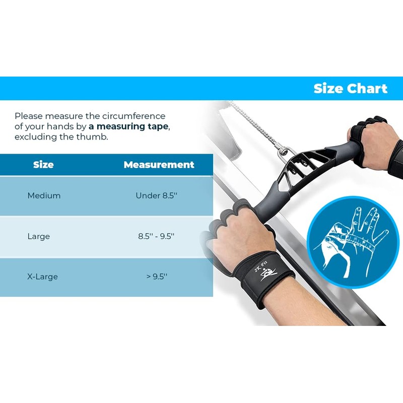 2K Fit Rowing Machine Gloves (Large) - Perfect Rowing Grips