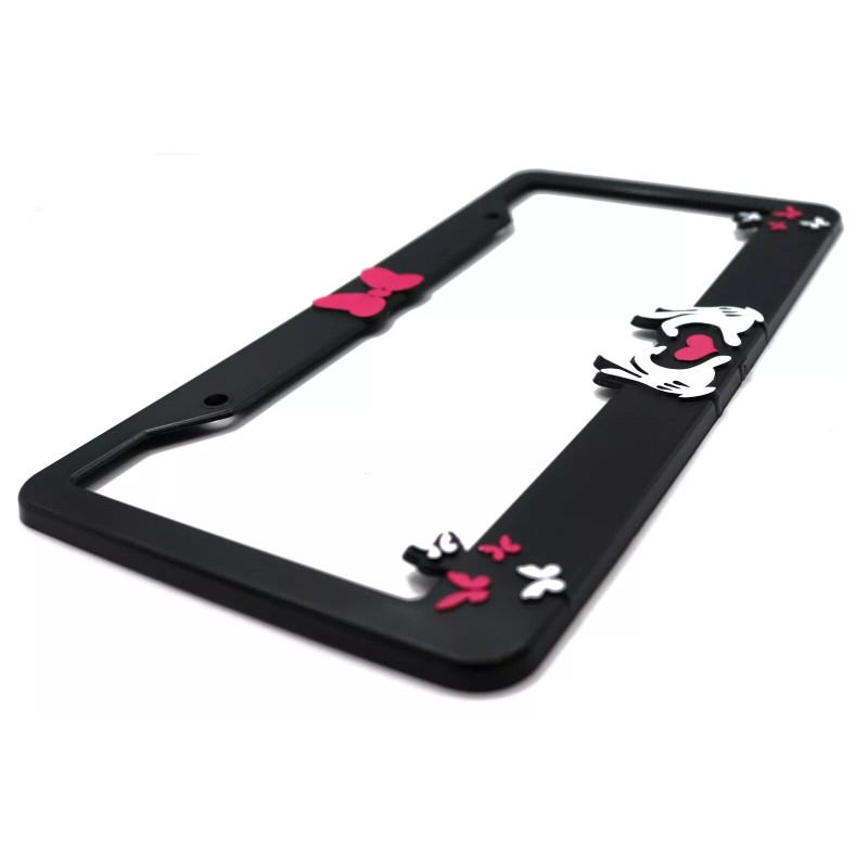 LP Frameworks Minnie Bow 3D Raised License Plate Frame