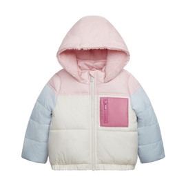 Carter's Baby Girl's Color Blocked Heavyweight Puffer Jacket, Pink