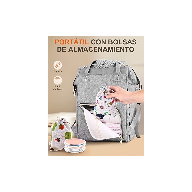 Lictin 12 Piezas Pads Lactancia, Almohadillas de Lactancia Reutilizable