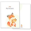 OLGS Maternity Log Cover "Hab dich lieb" Fox Plastic Protective