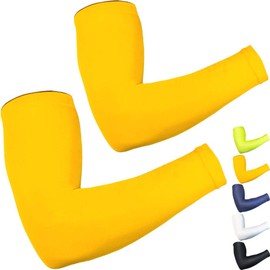 Beister 1 Pair Athletic Sports Compression Arm Elbow Sleeves for Women Men, Sun UV Protection Cooling Arm Cover for Basketball, Running, Cycling, Outdoors, Tattoo Cover