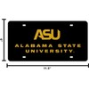 Rico Alabama State Hornets Black Mirror Look Acrylic License Plate
