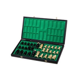 Beautiful Handcrafted Wooden Chess Set with Wooden Board and Handcrafted Chess Pieces - Gift idea Products (21" (55 cm) Black)