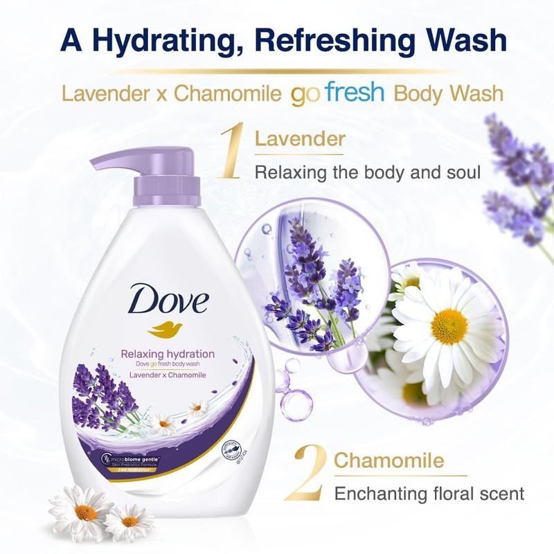 DOVE Relaxing Hydration Lavender & Chamomile Dove Go Fresh BODY