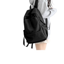 HYC00 School Backpack Teenager Girls School Bag Backpack Girls Teenager School College Backpack Women's Backpack Casual Daypack Laptop Backpack 15.6 Inch Women's Daypack Book Bag, c1-black l(light), L