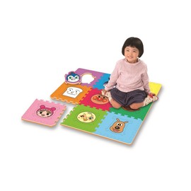 JOYPALETTE Anpanman and Friends Puzzle Play Soft Mat 34.3 x H0.4 x D 34.2 inches (865 x 10 x 865 mm)