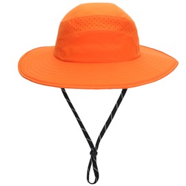 Sombrero de sol para hombres y mujeres, protección UPF 50, sombrero de pesca, sombrero de verano, senderismo, jardín, safari, playa, Naranja, Talla única