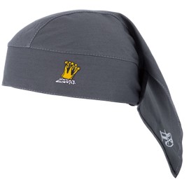 2Stoned Bandana Head Scarf One Size Embroidered in 13 Colours for Women, Men and Children, Dark Grey Crown