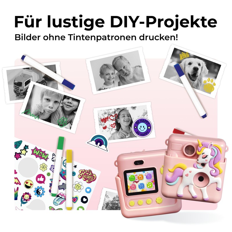 Denver KPC-1363RO Kids Instant Camera - Pink