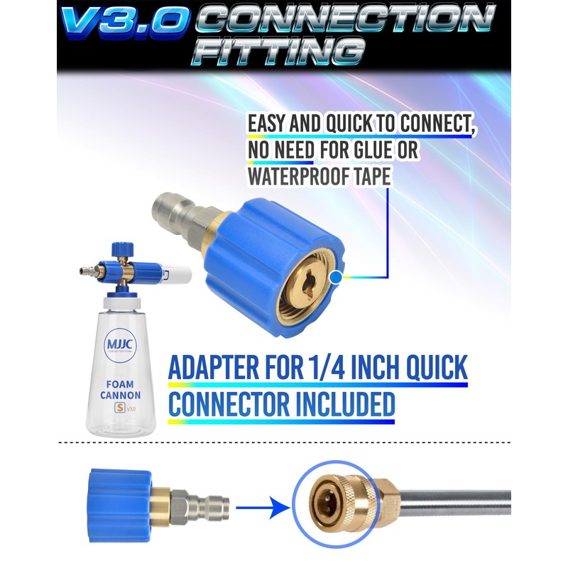 MJJC Foam Cannon Connector (Compatible with S and Pro Since