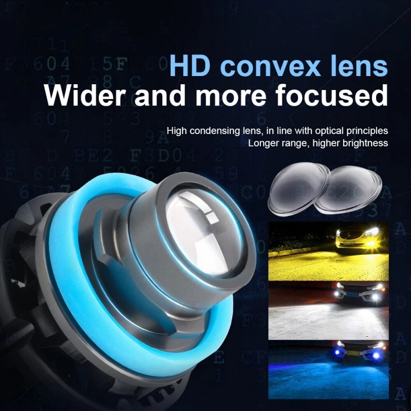 OPRAH 2X H11 LED Laser Headlights Bulb Ice Blue White