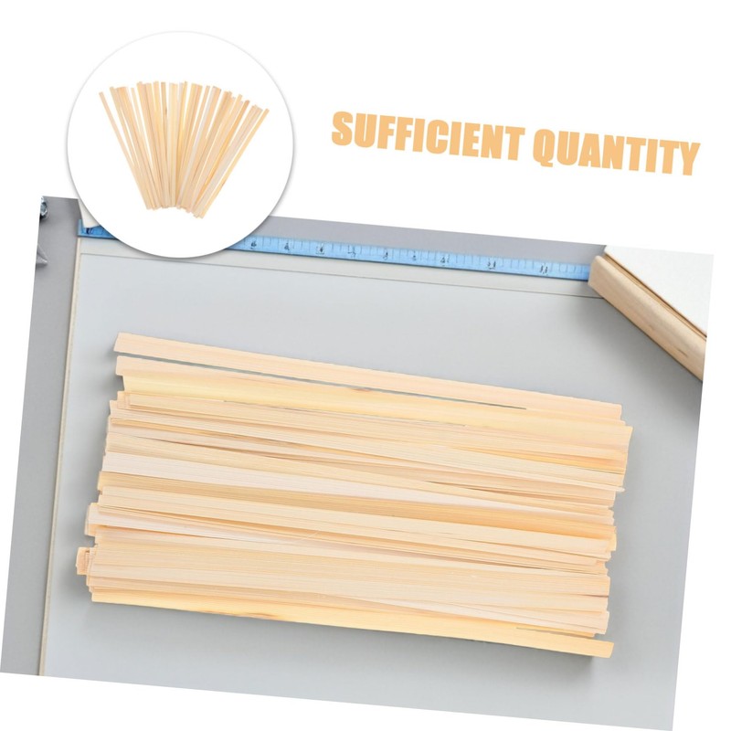 GRADENEVE 50pcs Handmade Bamboo Fan Weaving Sticks 30cm X 1.2cm