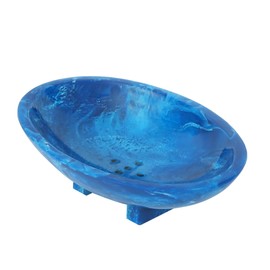 Wonderlist Handicrafts Draining Soap Dish, Premium Resin Soap Holder, Soap Saver for Shower, Bathroom, Kitchen, Bath Tub, Razor, Sponges, Easy Clean with a Little Water, Extend Dish Life (Sky-Blue)