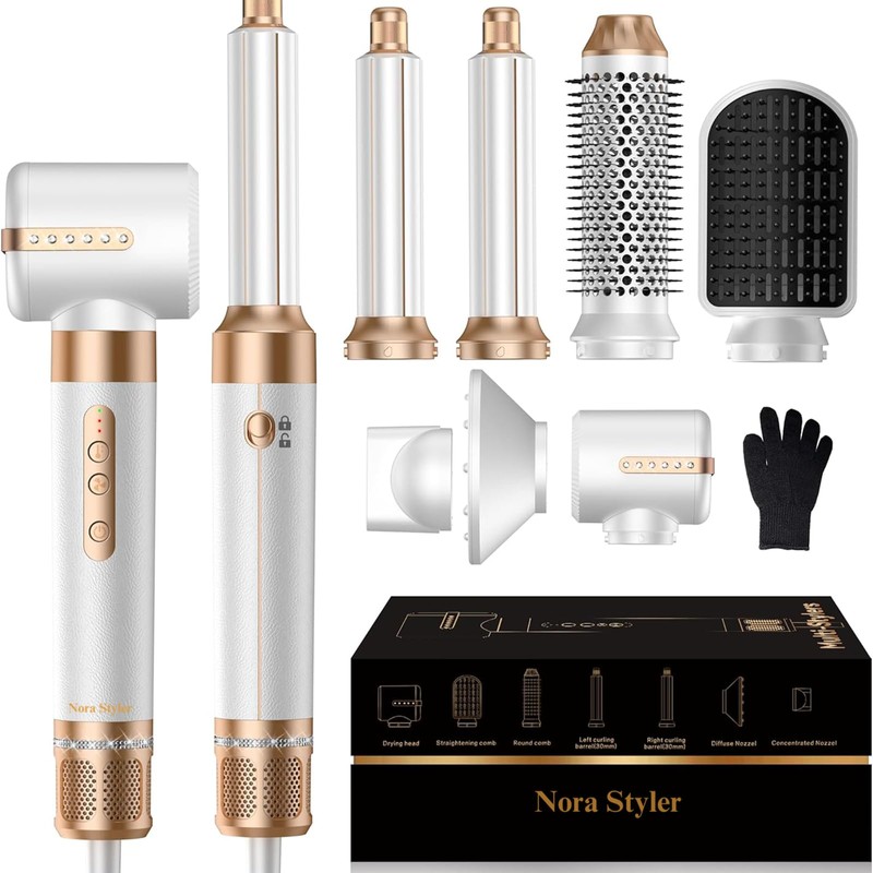 Nora Styler Multi-Styler Pro 7 en 1, Ionic Hot Air