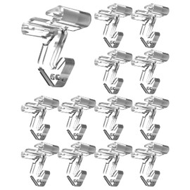 NACETURE 25 Pack Clear Drop Ceiling Hooks Classroom Decorations - Polycarbonate Ceiling Hanger Hooks for Hanging Track Clip on Suspended Ceiling Tile Grid for Office Home Stores Decorations