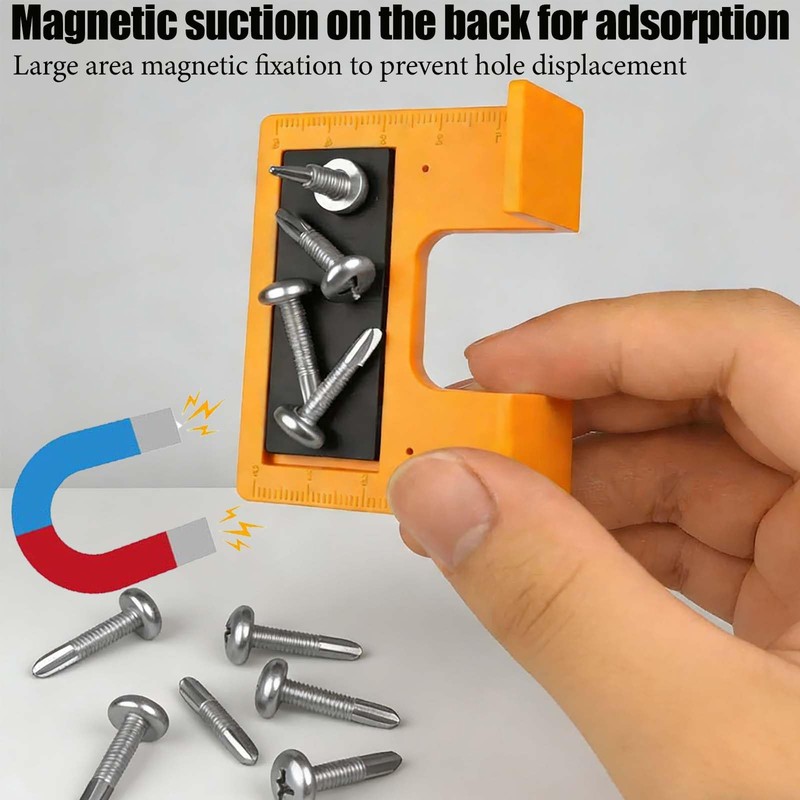 Cabinet Door Hinge Adjustment Tool,4Pcs Magnetic 2mm Gap Alignment jig