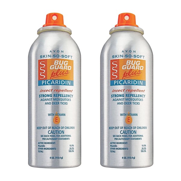 Avon Skin So Soft Bug Guard Plus Picaridin Aerosol Spray 4 oz. Skin So Soft Bug Guard Picaridin Insect Bug Repellent 2 Pack