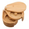 NOLITOY Cute Salt Sugar Box Wooden Seasoning Organizer Accessory Condiment