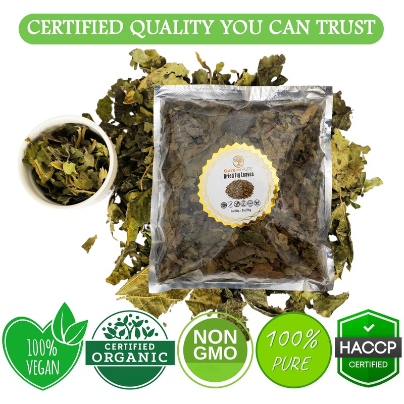 Cure Wid Pure – Certified Organic Fig Leaves 2oz –