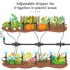 Drip Irrigation Emitters for 1/4" Tubing: Adjustable 360 Degree Drip