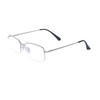 JoXiGo Half Frame Reading Glasses for Men Women Metal Rectangular