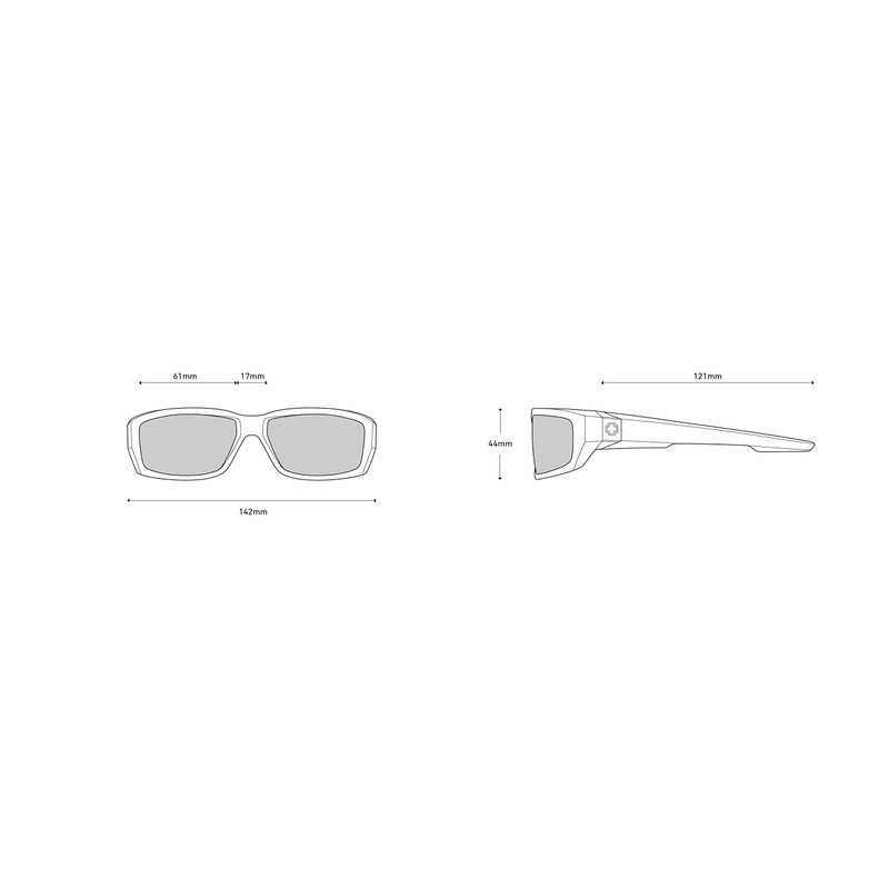 Spy Optic Men's Dirty Mo Polarized Sport Sunglasses