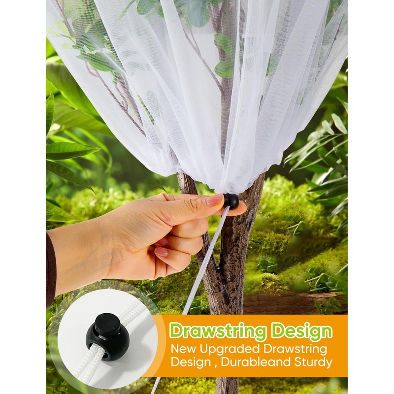 HKZ Bird Netting for Blueberry Bushes - 6Pcs Garden Netting