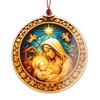 Nativity Mary and Baby Jesus Ornament – nativity ornament –