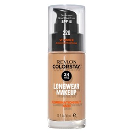 Revlon Base de Maquillaje ColorStay Make Up Cutis Mixto/Graso, Natural Beige, 30 ml