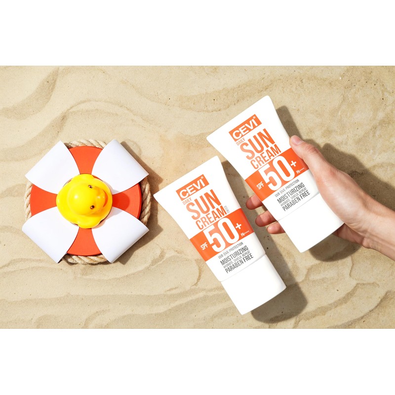 CEVI Daily Sun Cream, SPF 50+ PA++++, Moisturising UVB/UVA Protection,