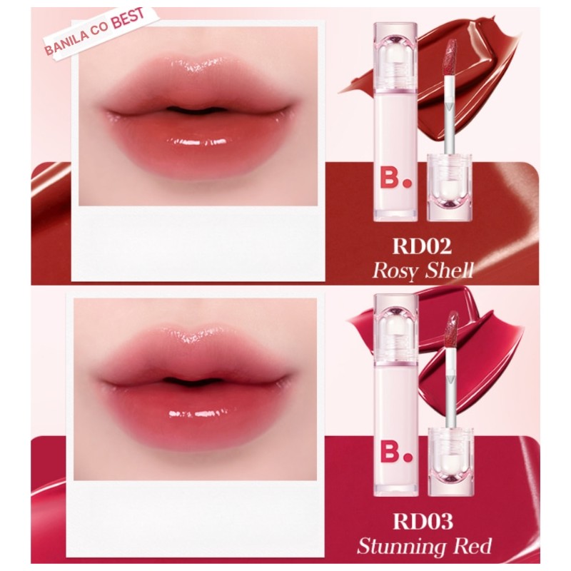 BANILA CO Glow Veil Tint 3.8g*2ea, Color1#$%Color2:RD02 Rosy Shell-PP01 Dusty