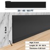 Duzzy Flexible Baseboard Molding Trim, 6 Inch(W) x 40 Feet(L)
