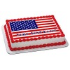 American Flag (Nr2) - Edible Cake Topper - 7.5" x