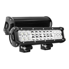 Nilight LED Light Bar 2PCS 12 Inch 72W Spot Flood Combo LED Off Road Lights Driving Lights Fog Lights Jeep Lights LED Work Light, 2 Years Warranty (60003C-B)